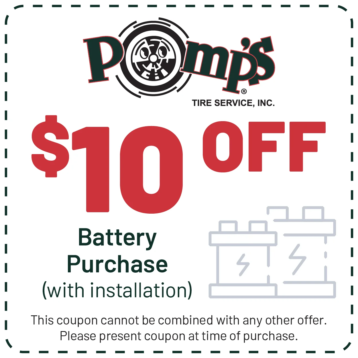 Battery Purchase Coupon