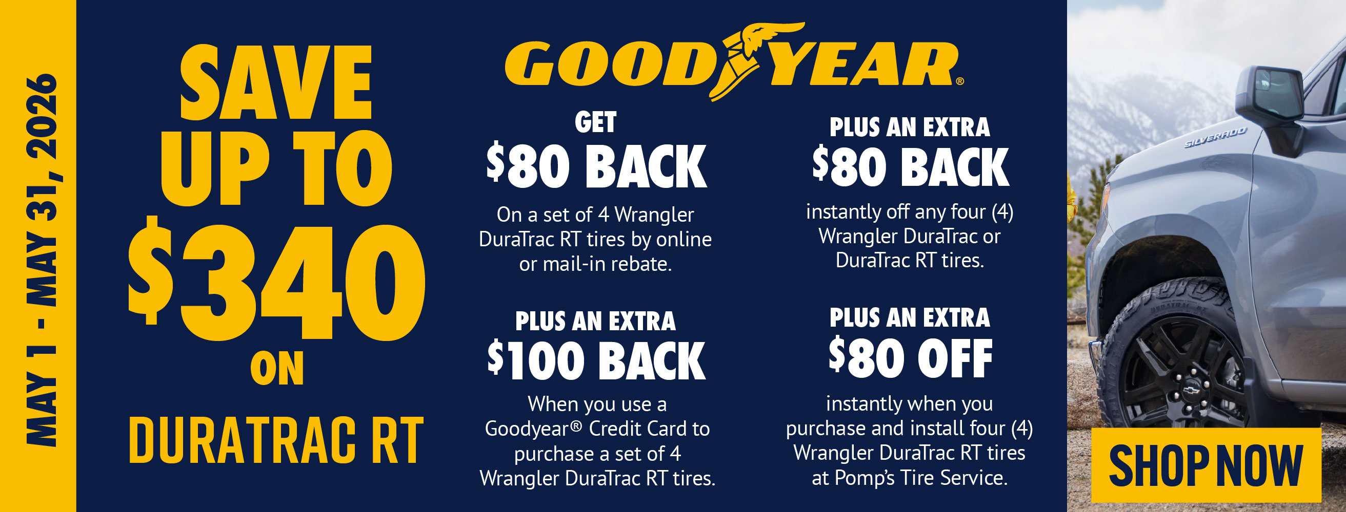 Goodyear DuraTrac RT — Save up to $340